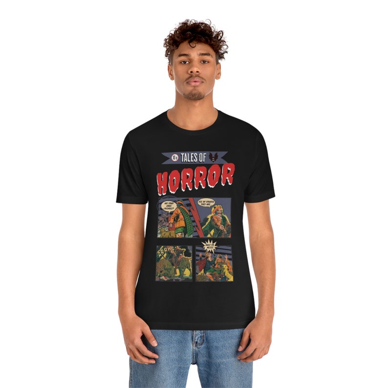 Vintage HORROR COMIC Book 1950s Distressed Style T-Shirt, Funny, Scary, Retro with Crazy Dogs image 7