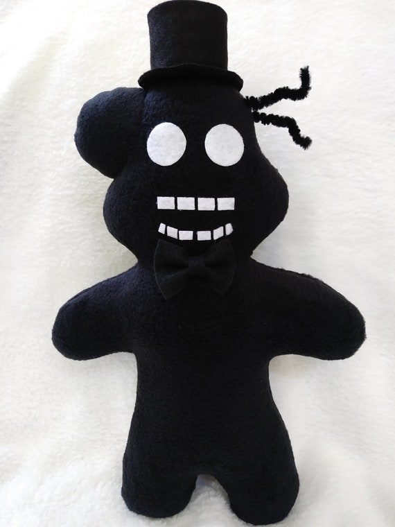 Shadow Freddy black Withered Version Handmade Fnaf Plush by 