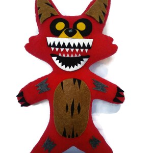 Fnaf Handmade PlushTwisted Foxy / Five Nights at Freddys 11 inch image 2