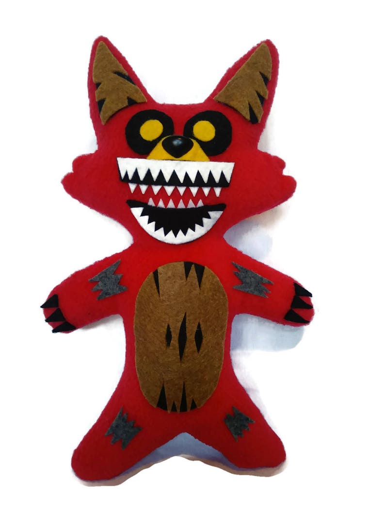 Fnaf Handmade PlushTwisted Foxy / Five Nights at Freddys 11 inch image 2
