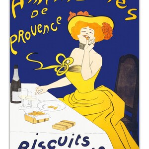 Frau isst Mandelkekse LEONETTO CAPPIELLO Illustration 1900 Poster Kunstdruck Poster, digital überarbeitet
