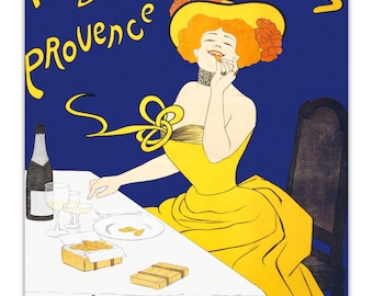 Woman eating almond cookies LEONETTO CAPPIELLO Illustration 1900 Poster Art Print Poster, Digitally Enhanced