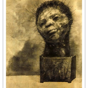Cactus Man 1882 ODILON REDON Vintage Poster -Ungerahmt- Premium Art Reprint