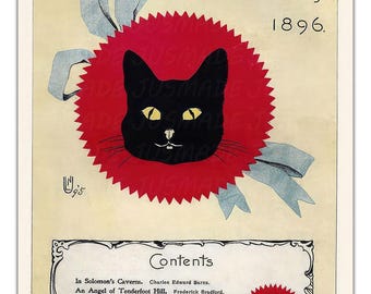 黒猫: オリジナル短編小説の月刊誌、7 月号、希少なヴィンテージ