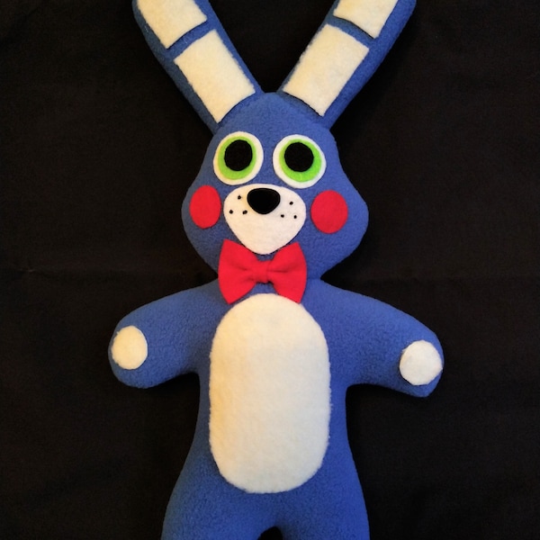 Toy Bonnie Five Nights at Freddy's Inspired Fnaf Handmade Plush 12" inch blue