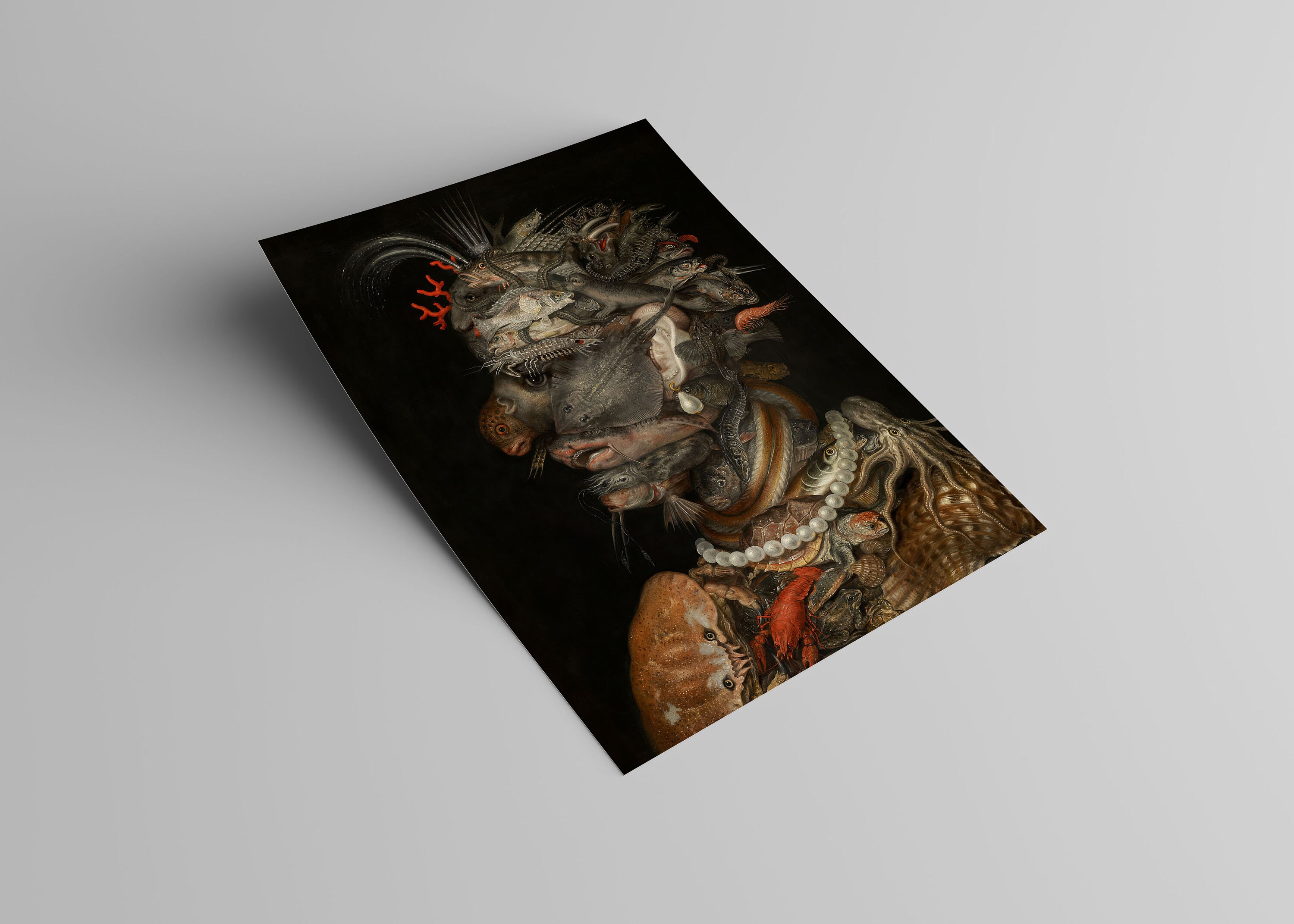Giuseppe Arcimboldo THE WATER (borderless) 1566 Vintage Painting ...