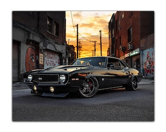 1978年式 シボレー カマロ Z28 ポスター 24 x 36インチ ブルー