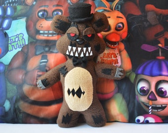 Fnaf Nightmare Plush ~handmade~ Five Nights at Freddys 11 Inch