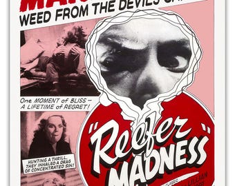 REEFER MADNESS "Weed from the Devil's Garden! Vintage Movie Poster – 1936 Cult Film, Propaganda Art Print