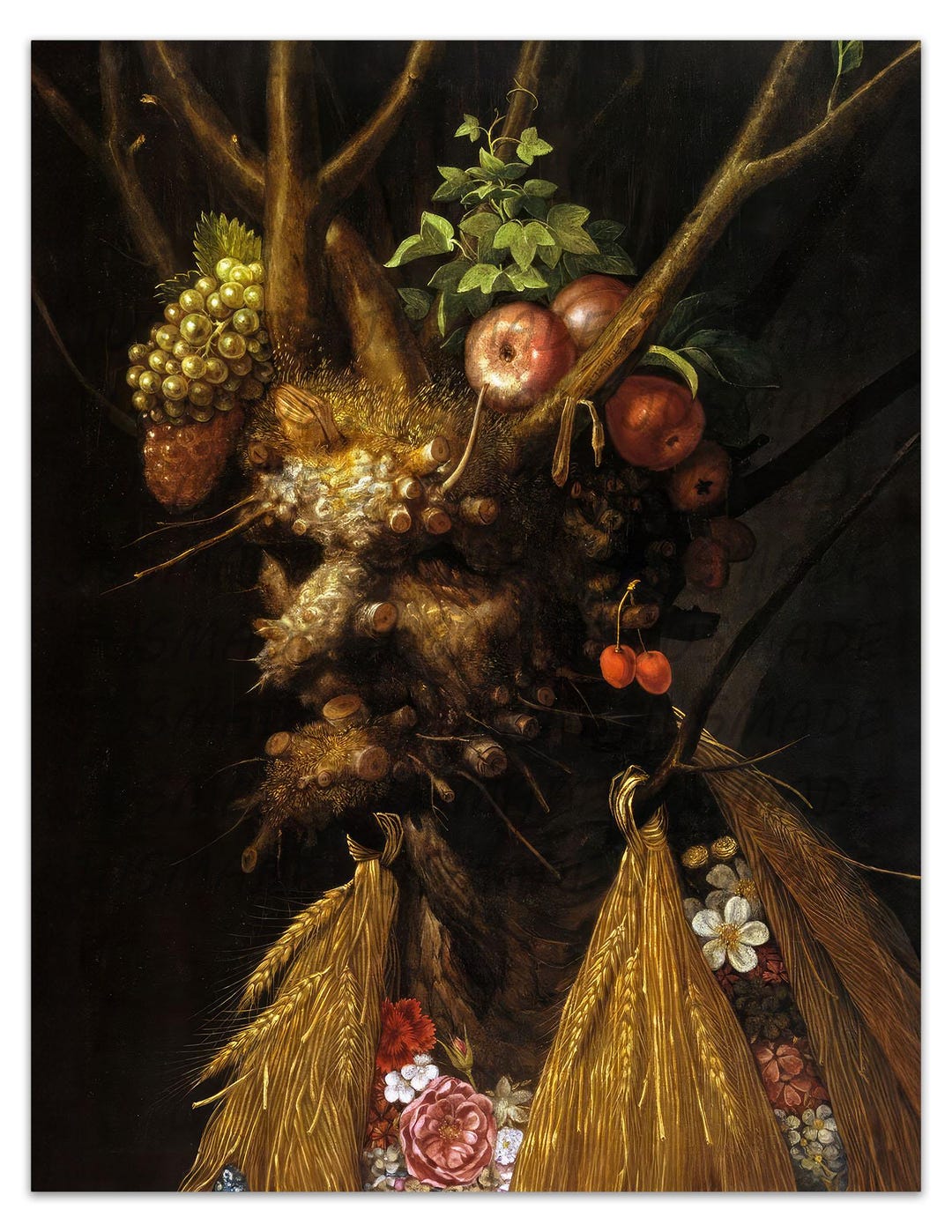 Giuseppe Arcimboldo THE FOUR SEASONS 1590 Vintage Painting -unframed ...