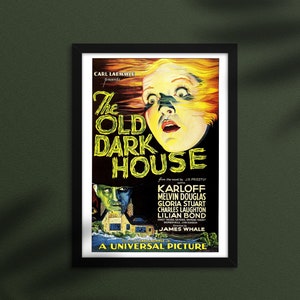 The OLD DARK HOUSE 1932 Movie Reproduction Poster/Print Retouched
