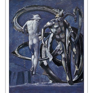 PERSEUS AND ANDROMEDA Sir Edward Burne Jones 1875 Vintage Painting 22x17&quot; Art Print/Poster