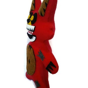 Fnaf Handmade PlushTwisted Foxy / Five Nights at Freddys 11 inch image 3