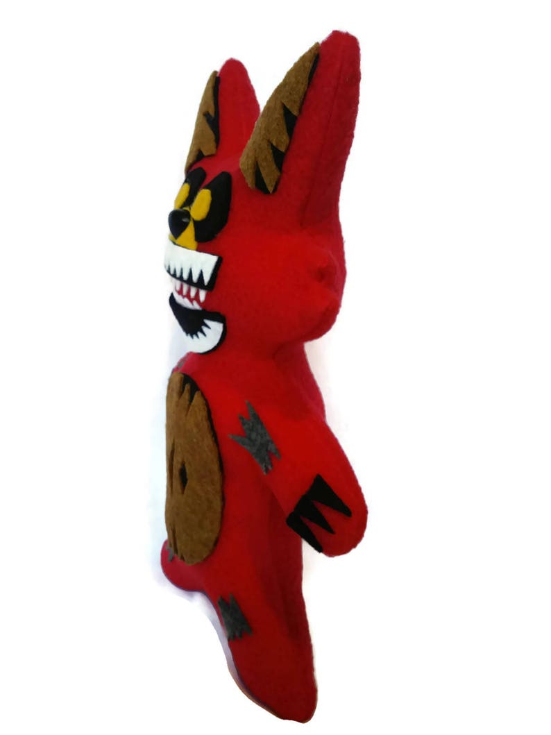 Fnaf Handmade PlushTwisted Foxy / Five Nights at Freddys 11 inch image 3