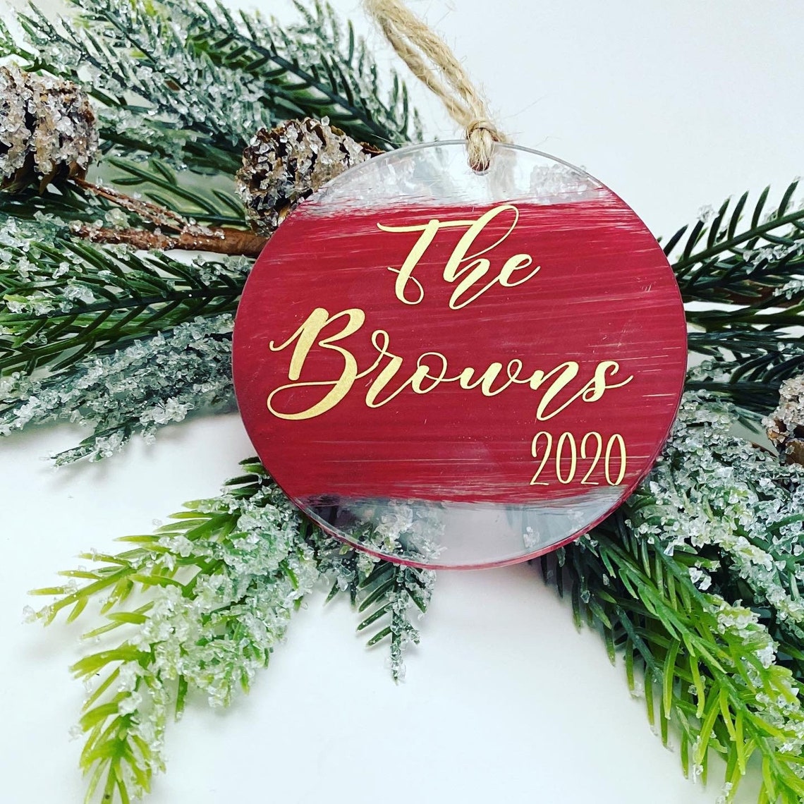 Personalized Acrylic Ornament Etsy Singapore