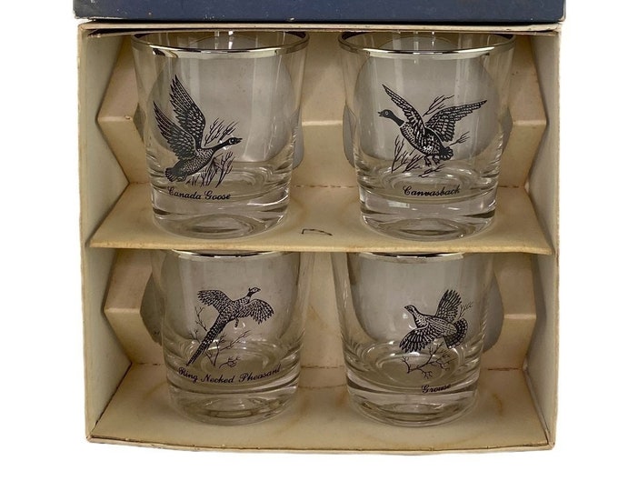 Vintage Federal Glass Old Fashioned Bar Glasses Set Hunting Etsy