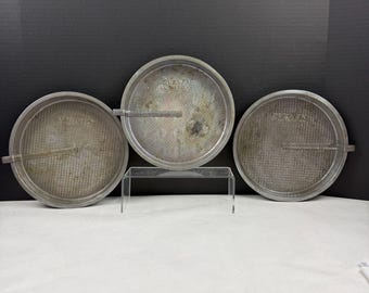 Vintage Ovenex Round Cake Pans with Slider Lot of 3