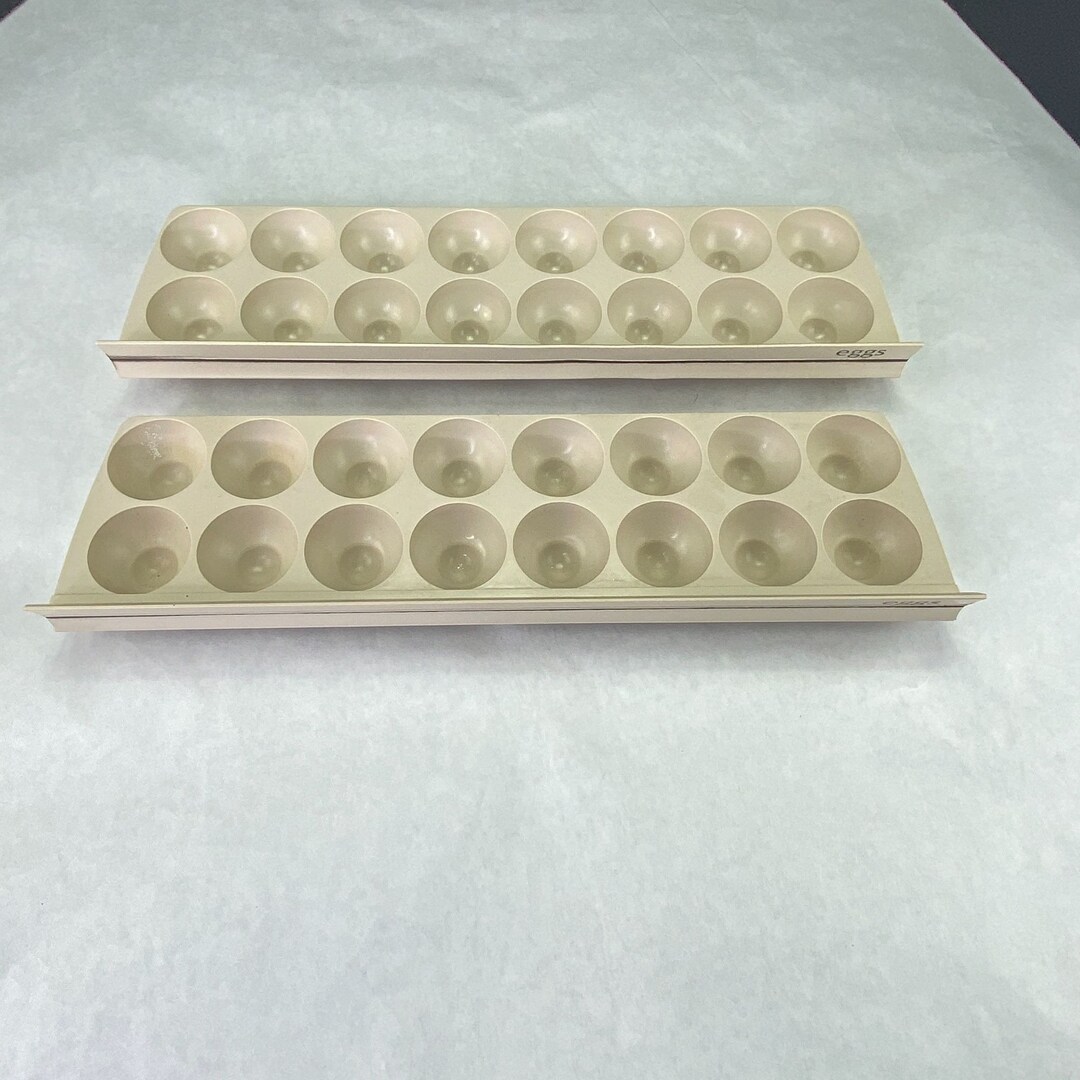 Vintage Pair Refrigerator Egg Trays Holds 16 M-2852 70257-1 - Etsy
