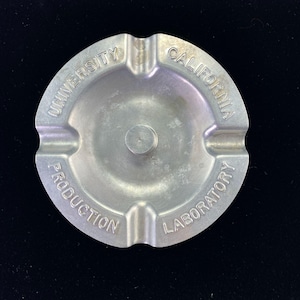Vintage University California Production Laboratory Aluminum 4 Rest Ashtray