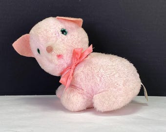 Vintage Knickerbocker Animals of Distinction Pink Pig Plush