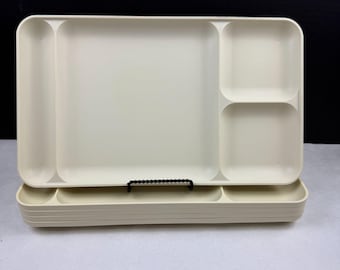 Vintage Tupperware 1535-5 Mandel Geteilte Schalen 5er Set