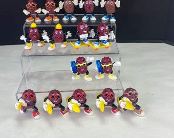 Vintage California Raisins Beach and Sports Figurines Mixed Lot of 16