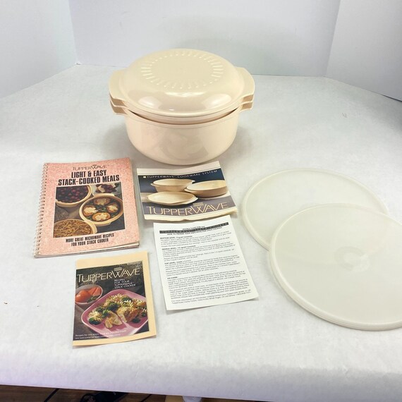Vintage Tupperware Tupperwave Microwave Stack Cook Set With Etsy