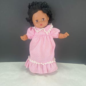 Vintage Playmates 1986 Sleepy Eyes African American Soft Body Baby Doll 16&quot;