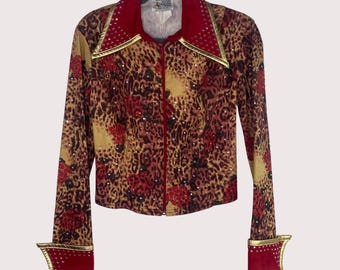 Carnaval Veste Smoking Costumes & Blazers Disco Années 1980 Paillettes Adulte Homme Saint