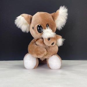 Vintage California Stuffed Toys Koala Bear Plush Holding Baby
