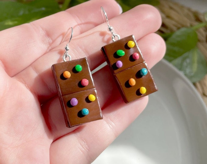Cosmic Brownie Earrings Treat Earrings Food Earrings Etsy
