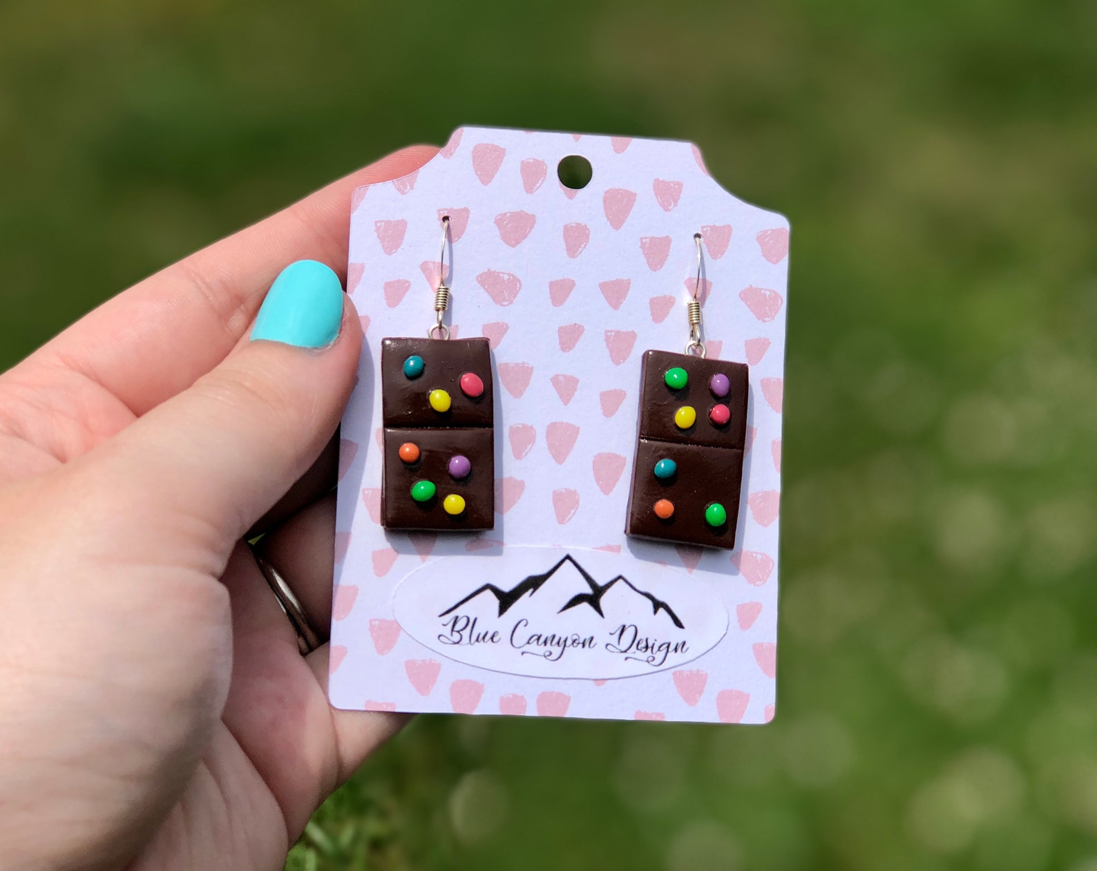 Cosmic Brownie Earrings Treat Earrings Food Earrings Etsy
