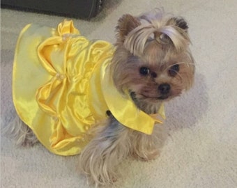 Belle Dog Costume, Dog Beauty and the Beast Halloween Costume, Puppy Belle Costume, Pet Beauty and the Beast Costume, Belle Pet Costume