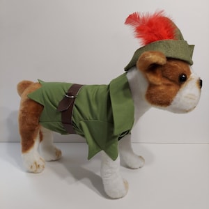 Peter Pan Dog Halloween Costume, Pet Peter Pan Costume, Peter Pan Dog Birthday Outfit, Halloween PeterPan Dog Outfit