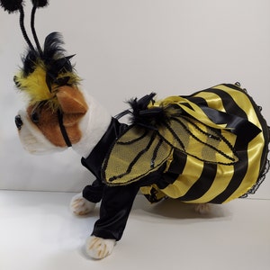 Bumble Bee Dog Costume, Bumble Bee Halloween Outfit for Dogs, Puppy Bumble Bee Dress, Pet Bumble Bee Halloween Costume, Bumble Bee Costume