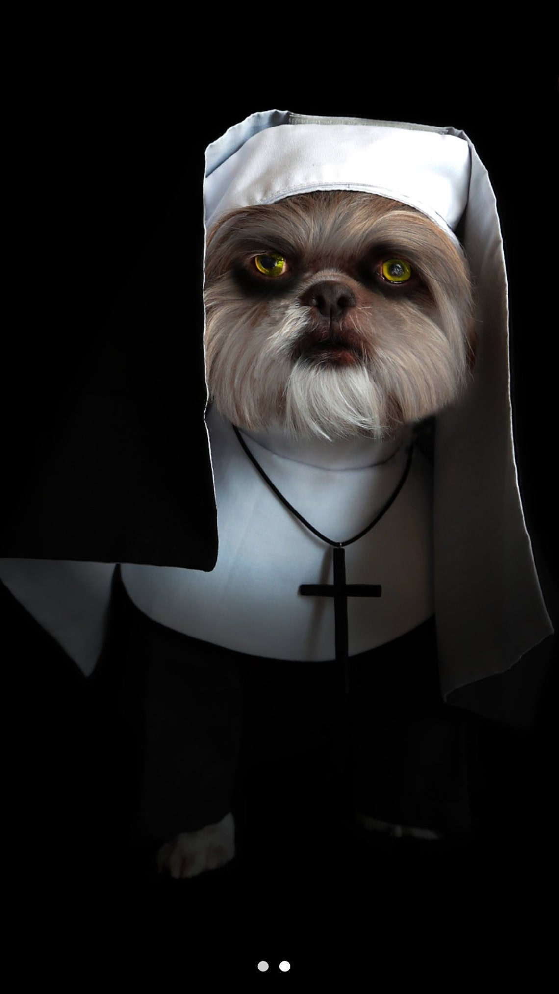 The Nun Dog Costume Custom Order Request for DUCKY Special Etsy