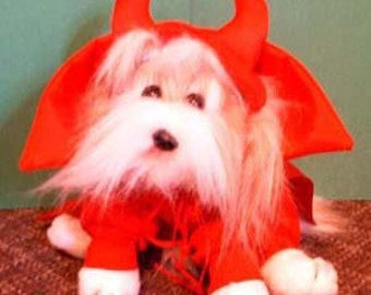 Costume de chien de diable, diable Halloween Costume, Costume de chiot diable pour chiens. Pour Costume d’Halloween diable diable Halloween Costume animaux,