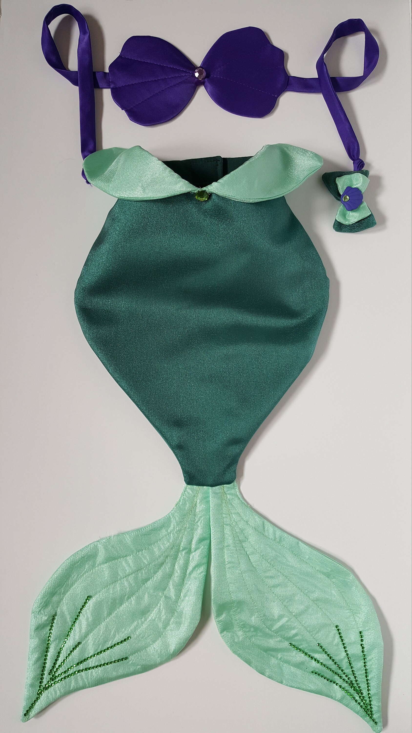 Mermaid Dog Costume, Dog Girl Mermaid Halloween Costume, Mermaid Puppy Costume, Pet Mermaid Costume