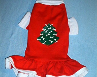 Perro Turtleneck Navidad pintado a mano vestido, PuppyTurtleneck vestido de Navidad, Navidad DogTurtleneck vestido, mascota NavidadCuello vestido