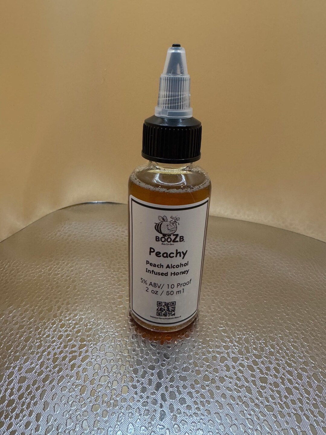 Boozy Bee Boozy Bee Peachy Alcohol Infused Honey - 2 Oz/60 Ml - Sweet Summer ...