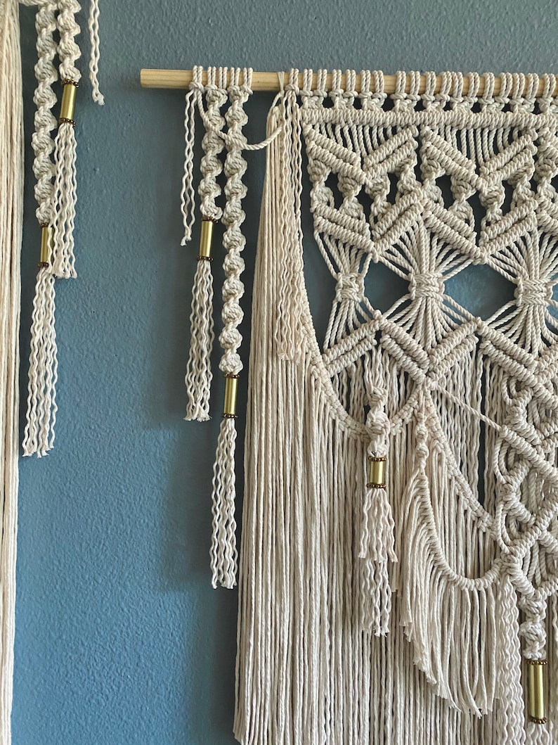 Large Boho Decor Bohemian Wall Hanging Large Macrame Wall Etsy
