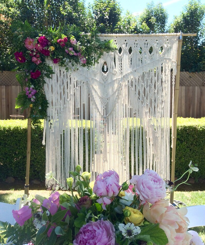 Macrame Wedding Backdrop Extra Large Macrame Wall Hanging Etsy
