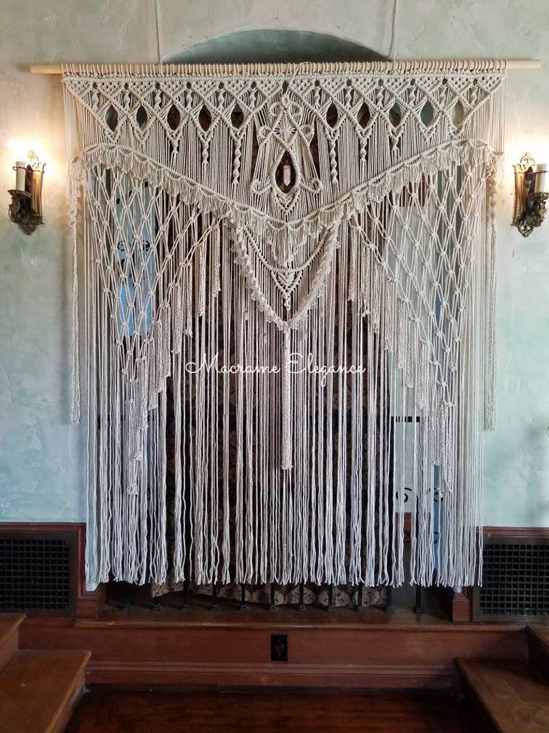 Macrame Wedding Backdrop Extra Large Macrame Wall Hanging Etsy