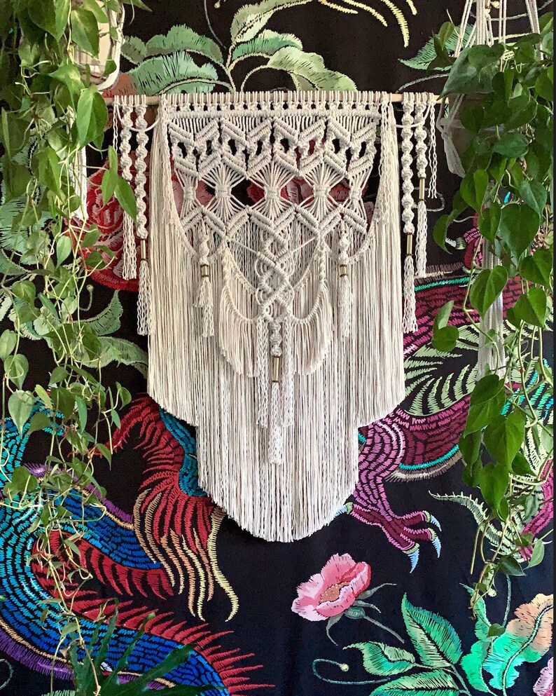 Large Boho Decor Bohemian Wall Hanging Large Macrame Wall Etsy