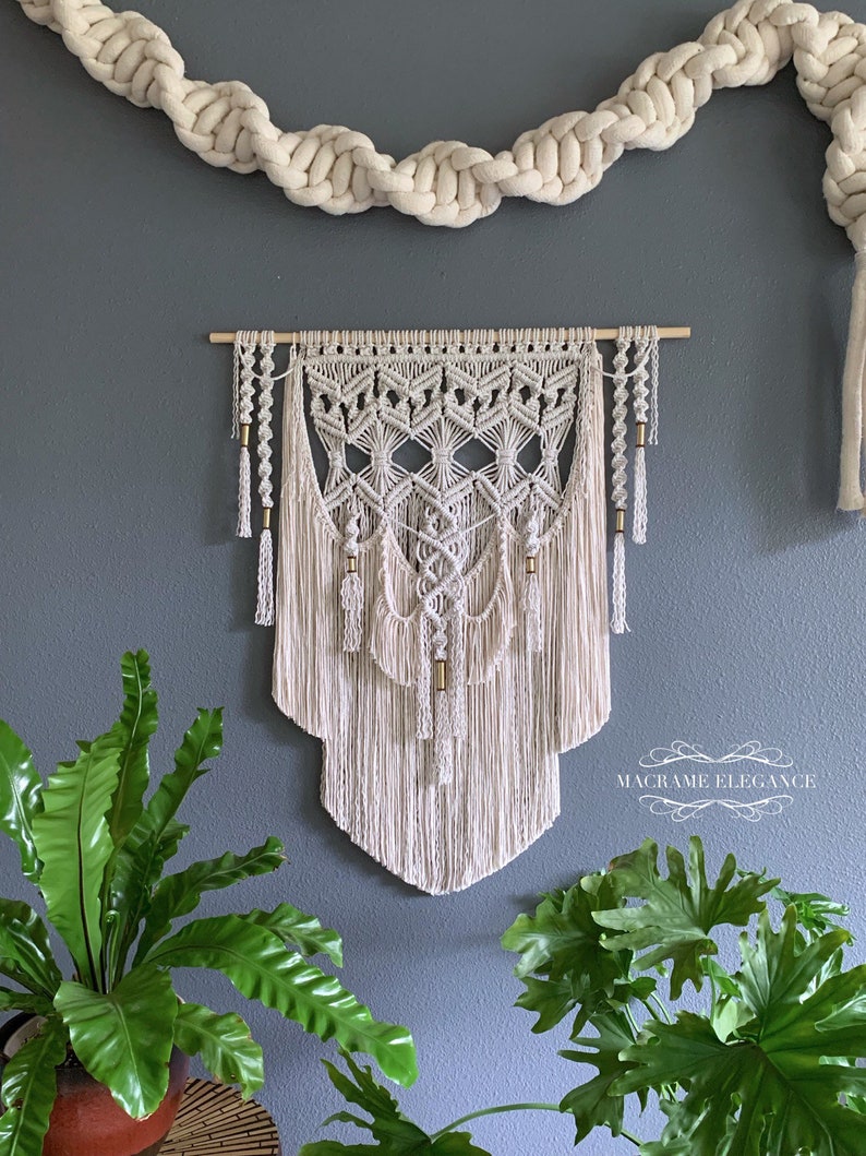 Large Macrame Wall Hanging Fiber Art Modern Macrame Large Etsy