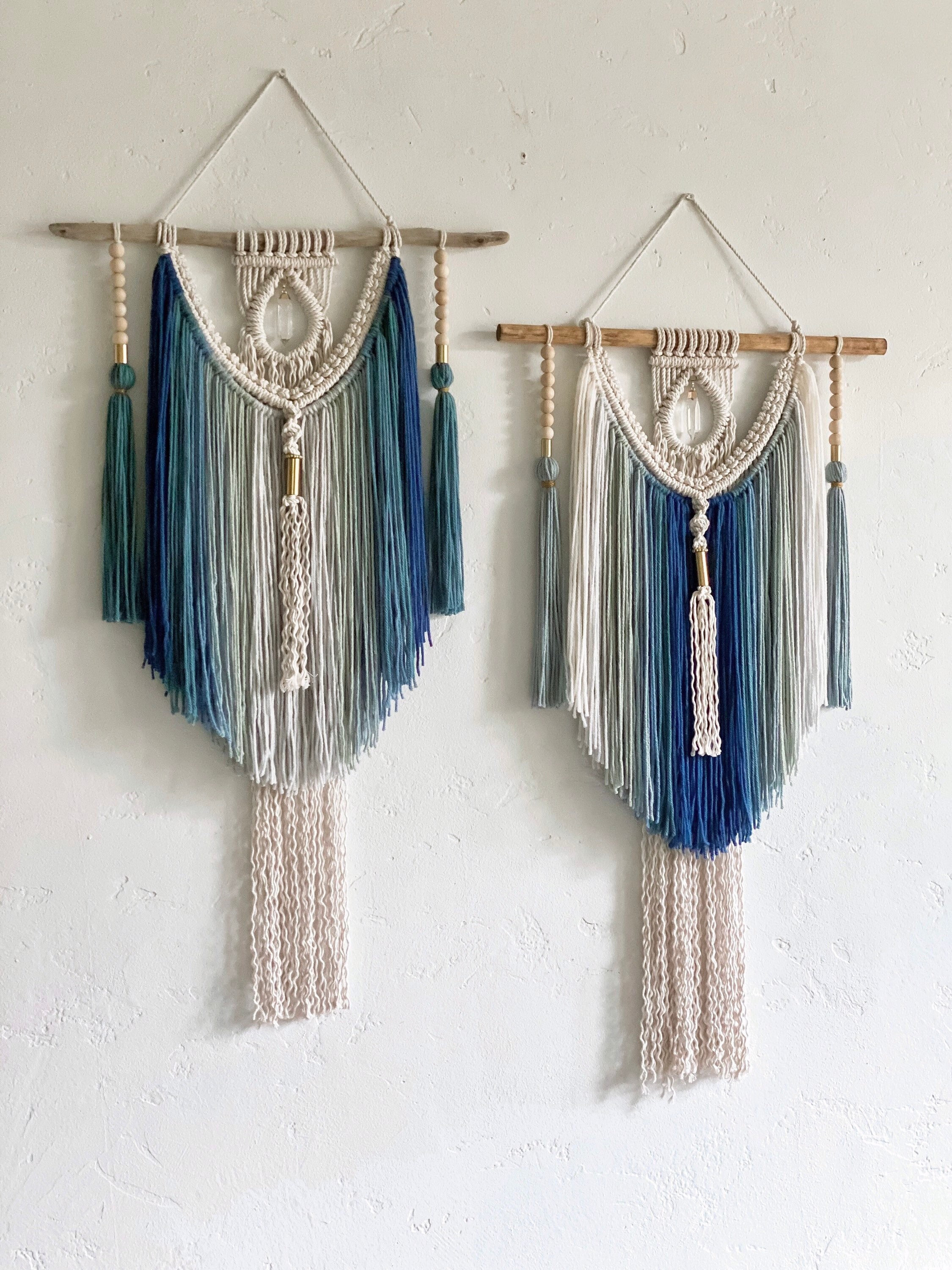 Blue wall hanging deals