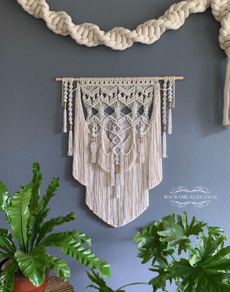 Large Boho Decor Bohemian Wall Hanging Large Macrame Wall Etsy
