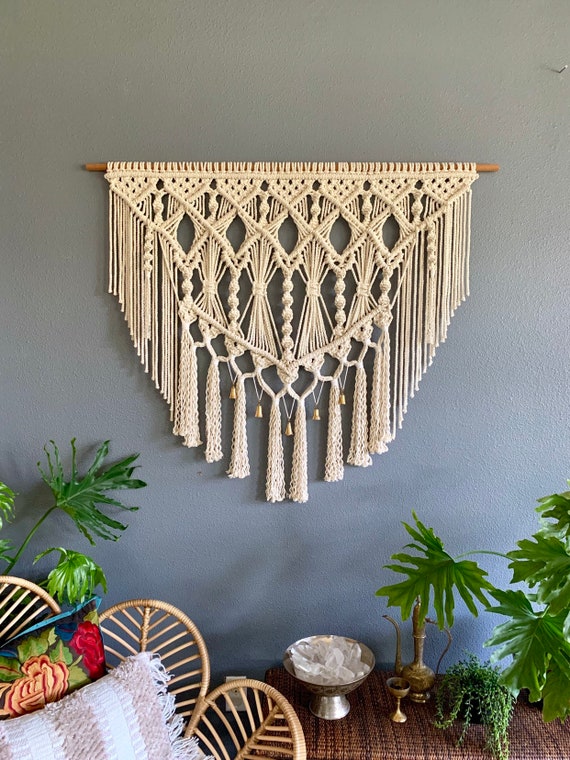 Large Macrame Wall Hanging, Wall Tapestry, Large Woven Wall