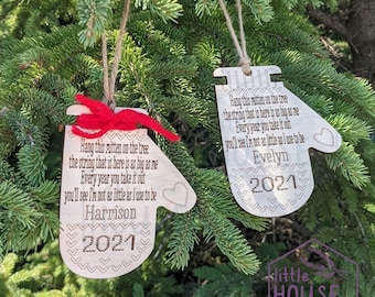 Children's Christmas Ornament - Growth - Child's Height - 2023 - Engraved- Watch Me Grow - Custom-  Personalized- Keepsake - Memory