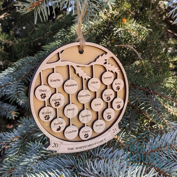 DIY Personalized Engraved Acrylic Ornaments - Jennifer Maker